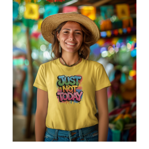 Just Not Today - Unisex garment-dyed heavyweight t-shirt
