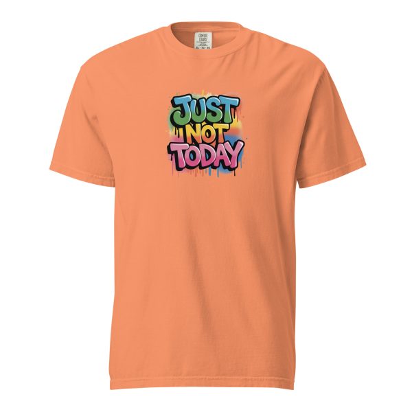 Just Not Today - Unisex garment-dyed heavyweight t-shirt - Image 7